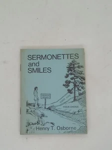 Vintage Religious Booklet Sermonettes and Smiles Henry T Osborne 1972 Ephemera - Picture 1 of 6