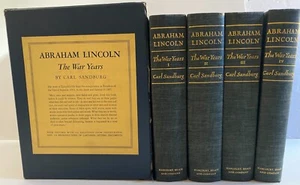 Abraham Lincoln die Kriegsjahre Carl Sandburg 4 Bände + Box & Band TOP! - Bild 1 von 12