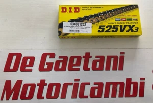 CATENA TRASMISSIONE DID 525 VX 3 CON O-RING 120 MAGLIE CHIUSURA RIVETTO - Imagen 1 de 1
