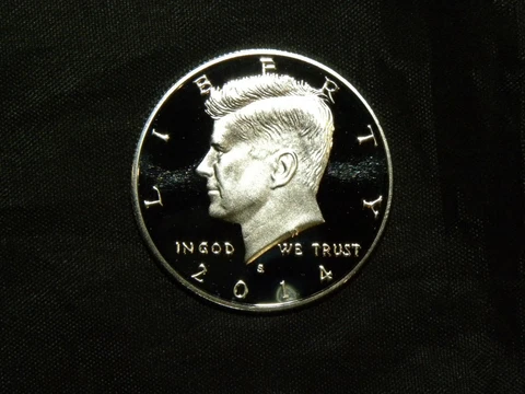 2014 S Kennedy Half Dollar Silver Proof 90% Silver Cover