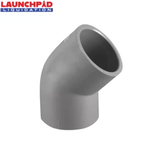 Pipa Charlotte PVC 08309 1200 Schedule 80 PVC 45 grados codo - Imagen 1 de 4