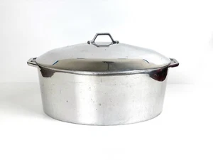 Vintage Super Maid Supreme pentole alluminio ovale tostapane forno olandese arrosto - Foto 1 di 7