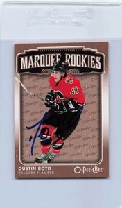 2006/07 OPC #574 Dustin Boyd Flames Signed Auto *H5584