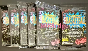 (6) 1994-95 FLEER SERIE 1 NBA BALONCESTO PAQUETES SELLADOS DE FÁBRICA: 1 INSERTO POR PAQUETE - Imagen 1 de 2