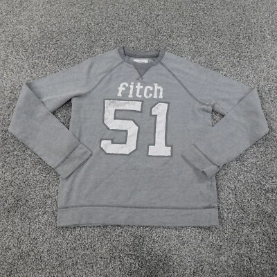 Abercrombie Niños Suéter Niños Grande 15/16 Gris Blanco Pullover Sudadera Juvenil Foto 1 de 4