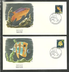 MONACO 1988 MARINE LIFE CORAL FISH NATIONAL AUDUBON SOCIETY FLEETWOOD FDC - Picture 1 of 1
