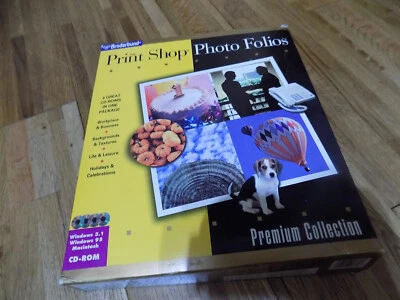 Broderbund The Print Shop Photo Folios 4 CD Roms Windows 3.1 Mac Windows 95 - Image 1 of 4