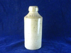 39190 Old Vintage Antique Printed Ginger Beer Bottle Chelmsford Harris - Foto 1 di 6