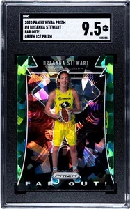 2020 Panini Prizm WNBA Breanna Stewart Far Out #6 Green Ice Prizm Insert SGC 9.5 - Picture 1 of 2