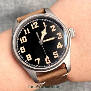 Tandorio Titanium Automatic Pilot Watch for Men 39mm 20ATM NH35 Sapphire Glass - Imagen 1 de 8
