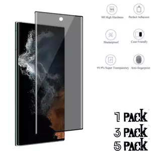 Lot for Samsung Galaxy S23 S23+ S23 ULTRA Anti Spy Privacy Tempered Glass Screen - Picture 1 of 9