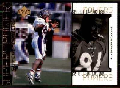 1998 Upper Deck Super Powers Shannon Sharpe Denver Broncos #S14 - Image 1 of 2