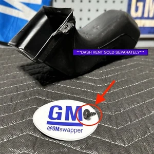 88-94 OBS Truck A/C Heater Vent Duct To Cluster Bezel Hardware Screw 454 SS GMC - Picture 1 of 12