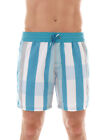 Brunotti Boardshort Swimshorts Beach Trousers Turquoise Chilton Striped Quick