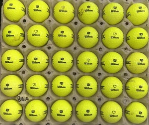 Wilson Yellow Range Balls Mixed Grade 30 Pack Lot 89\85A - Picture 1 of 2