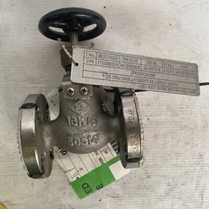 KS 1/2" Globe Valve Cl 150 Stainless Steel DN15 15mm Flanged KEYSUNG METAL - Picture 1 of 6