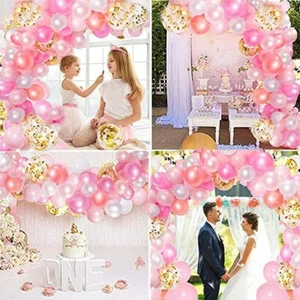Pink Balloon Garland Rose Gold / Pink Balloon Arch Kit - 110 Pieces - Picture 1 of 5