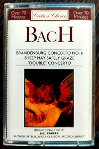 Bach: Brandenburg Concerto #6 and more, on audio cassette + case & insert - Imagen 1 de 1