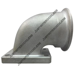 Adaptador de codo CXRacing 304 SS Cast Turbo 90 grados a banda V de 2,5" para T2 T25 T28  - Imagen 1 de 3