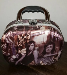 Vintage Hartschale BERLIN ROM LONDON PARIS Handtasche Etui mit Fuß - Bild 1 von 7