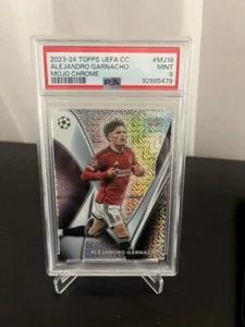 2023-24 Topps UEFA Club Competitions Alejandro Garnacho Mojo Chrome PSA 9 - Picture 1 of 2
