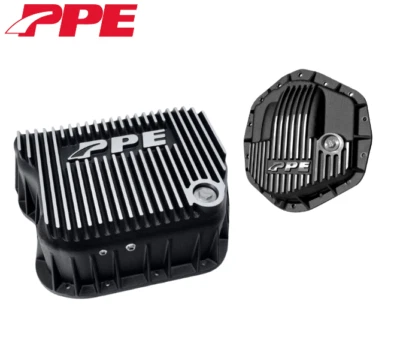 PPE Brushed Deep Trans Pan & Diff Cover For 03-07 Dodge Ram 5.9L AA14-11.5 - Image 1 of 4