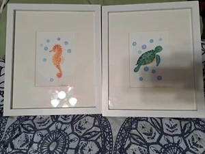 Sea Creatures Baby/Childs Room Art Prints by Marta Dalloul (USED & signed) - Picture 1 of 8
