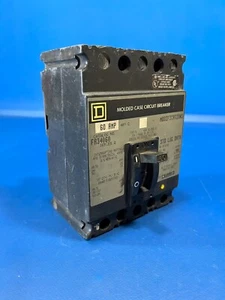 SQUARE D FA34060 60A 480V 3P MOLDED CASE CIRCUIT BREAKER - Picture 1 of 3