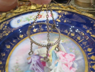 ancien presentoir carroussel pour pendeloques argent massif stLXV XIXe - Photo 1/4