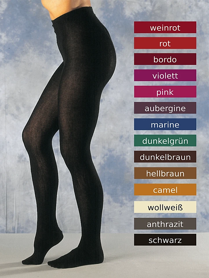 Warme Damen Strickstrumpfhosen Baumwolle Winter Strumpfhose Größen S M L und XL - Bild 1 von 1