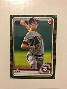 Tarjeta camuflada de béisbol Tim Cate 2020 Bowman Nationals - Imagen 1 de 1