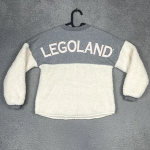 Legoland Spirit Jersey Youth Kids Small Pullover Sweater White And Grey Lego - Picture 1 of 15