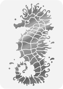 6x10 Zoll Schablone, Seepferdchen (6mil-MC187) - Bild 1 von 2