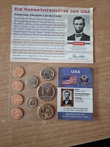 USA KMS Kursmünzensatz Sondersatz Abraham Lincoln-Cents Bankfrisch  - Bild 1 von 5