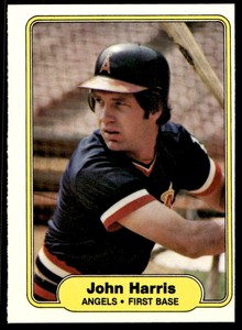 1982 Fleer 463 John Harris   California Angels  Baseball Card