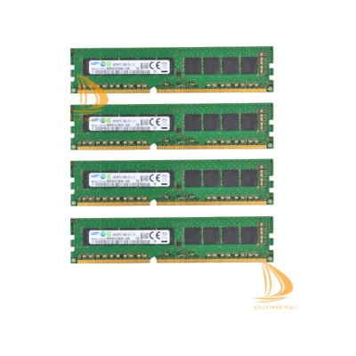 Samsung 32 GB RAM 4x 8 GB PC3-10600E DDR3-1333Mhz 240PIN DIMM ECC Desktop Memory - Image 1 of 4