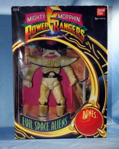 BONES Evil Space Aliens Actionfigur Mighty Morphin Power Rangers 1993 Sealed - Bild 1 von 2