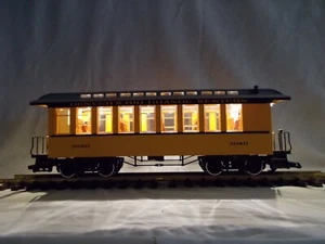 WARM WHITE LED LIGHTS LGB LONG PASSENGER AND COMBINED G SCALE TRAIN CARS - Picture 1 of 4