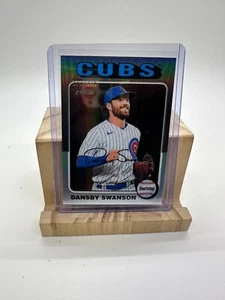 2024 Topps Heritage Dansby Swanson Plata Cromo Refractor / 375 Chicago Cubs - Imagen 1 de 6