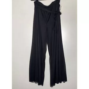 New Alex Evenings Pull-On Tie Waist Wide Leg Pants Women's Size Large Petite - Picture 1 of 6