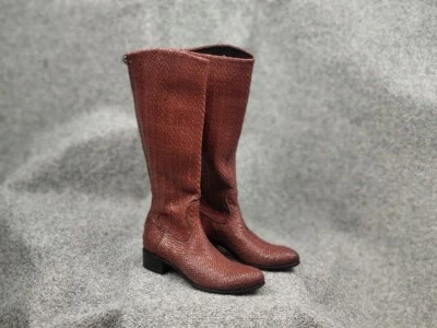 Rocco P. Braided leather High Round Toe Riding Tall Boots - Image 1 of 4