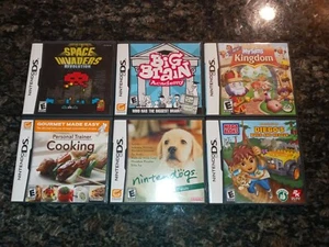 Empty Nintendo DS Game Cases Lot Of 6 - Picture 1 of 3
