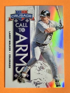 Larry Walker 2025 Panini Crusade (SP) Call To Arms Prizm #9 Colorado Rockies - Foto 1 di 2