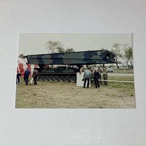 Foto militar puente móvil de las fuerzas canadienses 1994 Petawawa Ontario 4x6 - Imagen 1 de 2