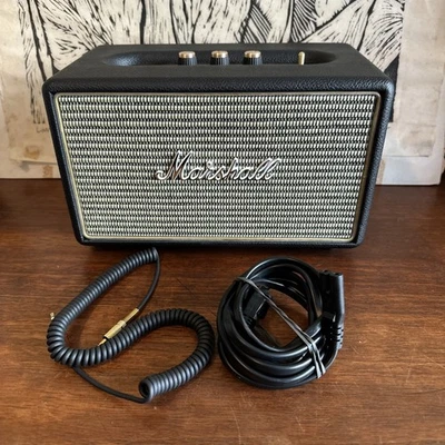 完好 Marshall Acton 无线蓝牙扬声器系统 - 黑色 — 第 1/4 张图片