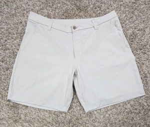Pantalones Cortos Lululemon Para Hombre 33 Beige Comisión Chino Caqui Golf 7" Entrepierna - Imagen 1 de 12
