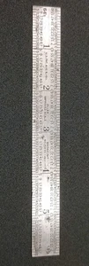 Vintage Lufkin 2608   6" Tempered Steel Machinist Rule Ruler 16, 32, and 64's - Picture 1 of 5