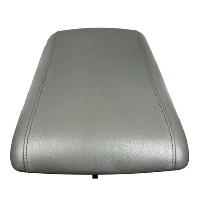 2003-2006 Ford Expedition Center Console Gray Leather Armrest Lid Cover OEM - Imagem 1 de 4