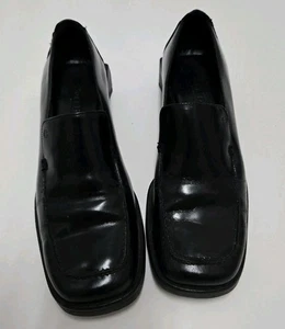 Zapatos planos sin cordones Cole Haan de cuero negro talla 7 JANEY - Imagen 1 de 7