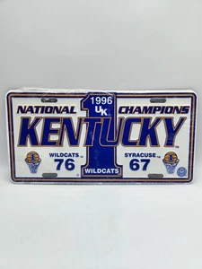 1996 Kentucky UK Wildcats National Champions Basketball License Plate Tag  - Picture 1 of 7